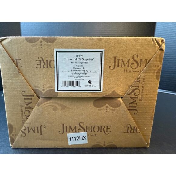 Jim Shore Heartwood Creek 2012 Basket Full Of Surprises Bunny Chick Eggs Easter - Picture 14 of 16